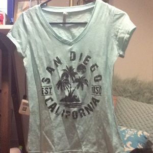 Blue San Diego California est. 1850 v-Neck shirt
